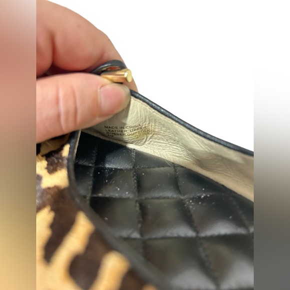 Michael Kors leopard print fur flat shoes Size 8, Shoes fit 7.5 - 8 - Picture 7 of 9